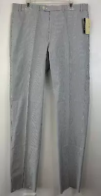 Lauren Ralph Lauren Blue Seersucker Pants 36x 36 Need Hemmed Preppy New Read • $39.99