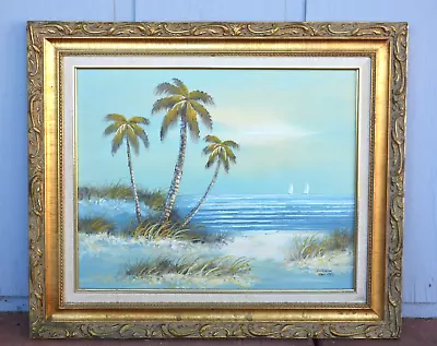 Goodwin - Oil Painting Maui Hawaii Tropical Coastal Beach Landscape • $225