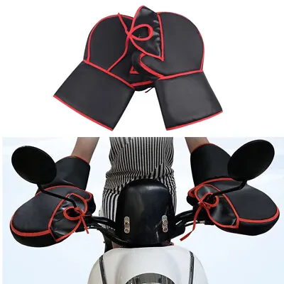 Motorcycle Gloves Handle Cover Warm Motorcycle Handlebar Mitts Hand Warmer Pouch • $29.47