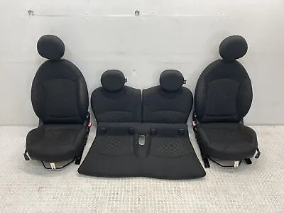 Mini Cooper Black Cloth Checkered Non Heated Seats K9E1 07-14 R55 R56 412 • $599.89