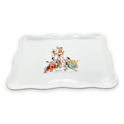 Antique Victoria Carlsbad Austria Plate - Cupid Angels Dresser Tray • $24.50