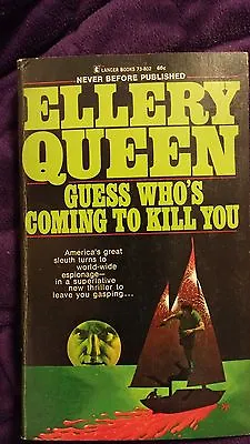 Guess Who's Coming To Kill You By Ellery Queen 1st Edition Paperback 1968 73-802 • $16