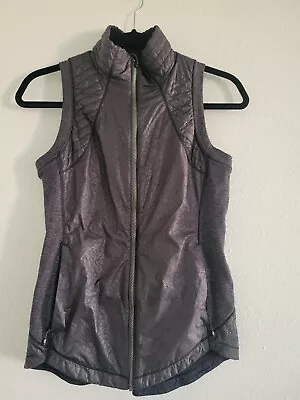 Lululemon 6 Black Vest Zippered With Pockets  • $35