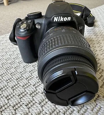 Nikon D3100 DSLR Black Camera With 18-55mm Lens And 55-200mm Lens • $500