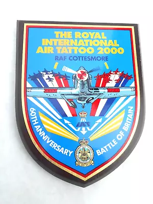 Raf/ Royal Air Force  The Royal International Air Tattoo 2000 Wall Plaque/shield • £18.99