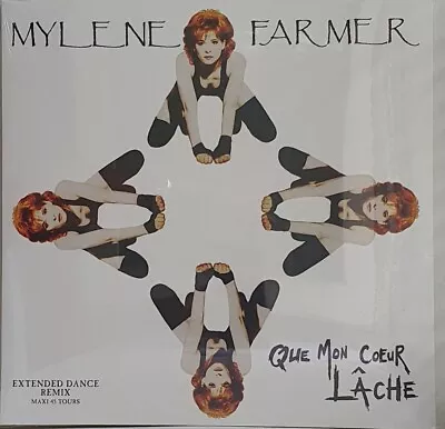 MYLENE FARMER - Que Mon Cœur Lâche MAXI-SINGLE 45 RPM.VINYL LP LIMITED  SEALED • $20
