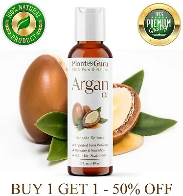 Argan Oil 2 Oz. Morocco 100% Pure Natural Unrefined For Hair Growth Skin Face • $9.60