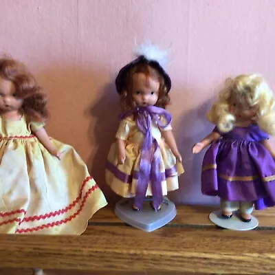 3 Nancy Ann ? Storybook Dolls Frozen Leg Bisque Family Series ? Elsie Marley ? • $30