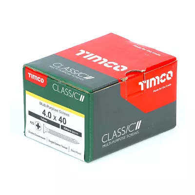 Timco Classic Turbo Professional Wood Screws Self-tapping Pozi  Bulk Packs • £15.70