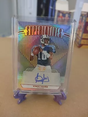 Vince Young 2023 Panini Illusions Superlatives Orange Auto #S-VYG Titans • $9.99