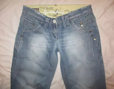 £29.95 • Buy River Island Y2K Vintage Relaxed Wide Leg Slouch Low Rise Jeans Size 10 UK L27