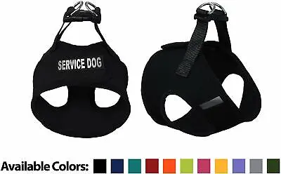 Service Dog Mesh Easy Step-In Padded Soft Puppy Pet Dog Harness Custom Patch • $25.99