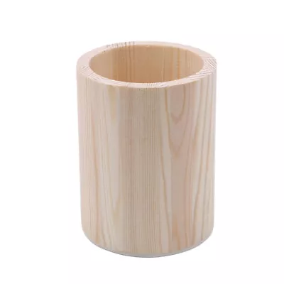 £4.61 • Buy Wooden Pen Pot Holder Pencil Desk Organizer Stationery-Makeup Brush Box YU