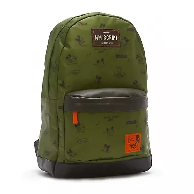 Disney Mickey Mouse Artist Series Green Backpack By Bret Iwan NEW • $39.95