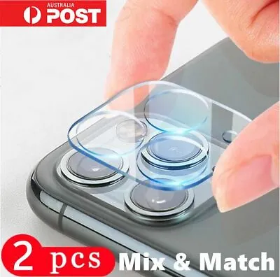 $6.49 • Buy 2X Back Camera Lens Tempered Glass Protector For IPhone 14 13 12 11 Pro Max Mini