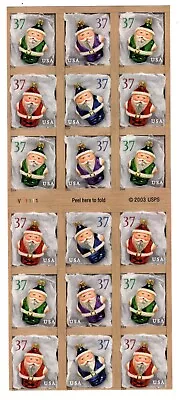 2004 37 Cent Christmas Ornament Booklet Of 18 Scott #3894b Mint NH • $18.95