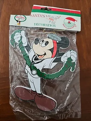 Vintage Disney Kurt Adler Santas World Mickey Mouse Doctor With Holly Ornament • $15