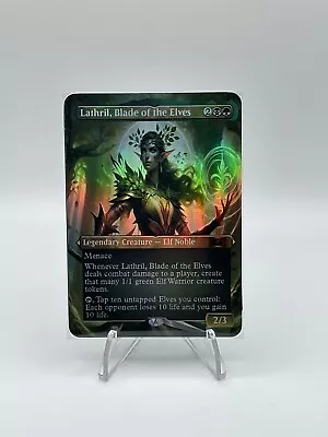 Lathril Blade Of The Elves - Foil Custom Sticker On MTG Bulk Card. • $4.99