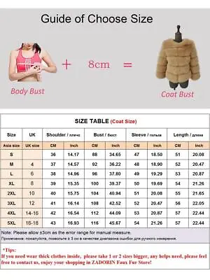 Mink Coats Winter Fluffy Faux Fur Coat Women Elegant Thick Warm Jackets Tops USA • $64.25