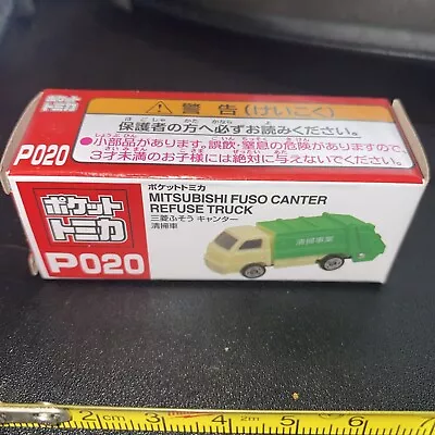 TOMICA P020 Mitsubishi Fuso Canter REFUSE GARBAGE TRUCK NEW IN BOX USA • $10