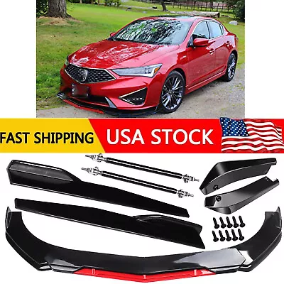 For Acura TLX 15-22 Front Rear Bumper Lip Spoiler Splitter Glossy Black Body K • $59.99