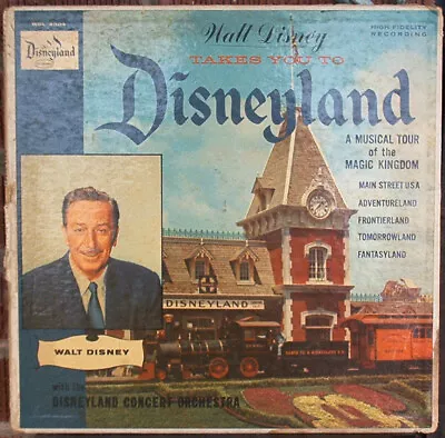 Rare Walt Disney Takes You To Disneyland - Original Red Label  - Player 1956 • $30