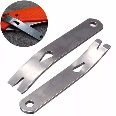 Mini EDC Multi Function Scraper Gear Mini Stainless Steel Keychain  Camping Kit • $3.73