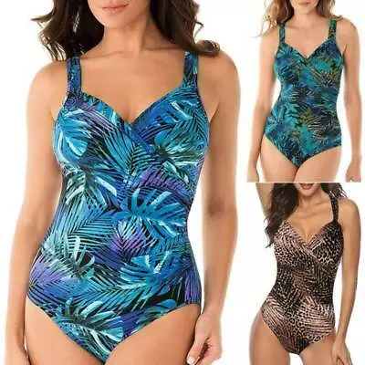 £14.87 • Buy Women Ladies One Piece Bikini Padded Monokini Swimming Costume Swimsuit Swimwear
