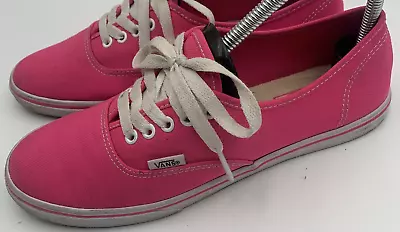 Vans Womens Shoes Sz 8 Pink Lo Pro Discontinued Authentic Casual Model Mens 6.5 • $19.99