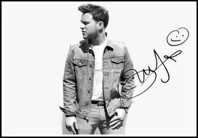 Olly Murs Autographed Cotton Canvas Image. Limited Edition (OM-310) • £9.59