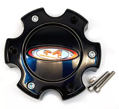 Moto Metal 845L140-2B Gloss Black Center Cap W/ Red Logo 6-lug • $19.75