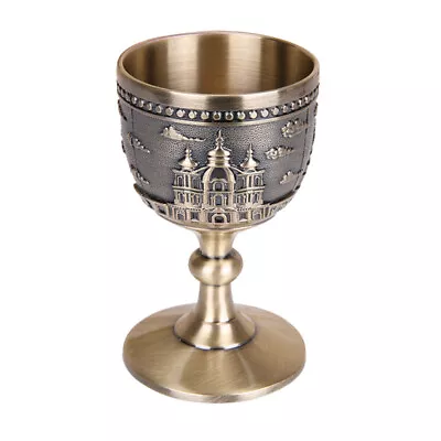 Golden Wine Cup Goblet Chalice Cup Gothic Chalice Viking Chalice • $12.49