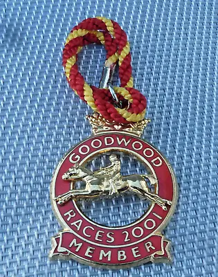 Goodwood Horse Racing Members Badge -  2001 • £7.99