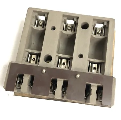 MEM EXEL 20Amp Triple Pole Fused Switch Isolator Guts Contact Bar Bill HRC Base • £14.99