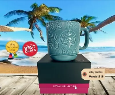 $25 • Buy 🌺Starbucks Hawaii Exclusive Blue Ceramic Mug - 12oz