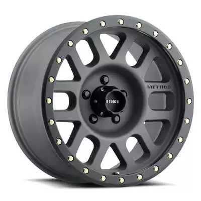 Method MR309 Grid 17x8.5 0mm Offset 5x5 94mm CB Titanium/Black Street Loc Wheel • $328.74