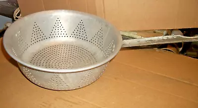 Vintage Professional Aluminum Strainer/Colander With Hook 10  Inch Unbranded • $23.99