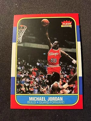 1986-87 Fleer Michael Jordan ROOKIE REPRINT - READ • $10.94