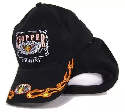 Chopper Country Motorcycles USA Eagle Flames Biker Baseball Cap Hat (RAM) • $12.88