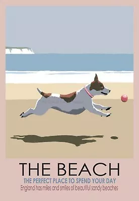 £5.25 • Buy RETRO METAL PLAQUE : The Beach: The Perfact Place To Spend A Day : Sign/AD
