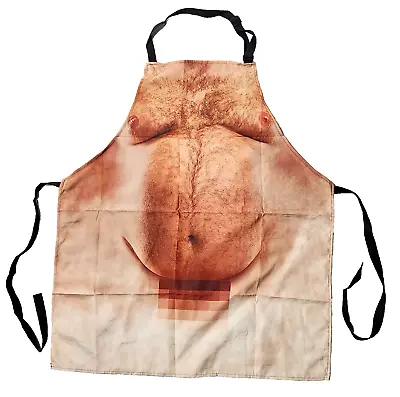 New Gag Funny Nude Naked Big Beer Pot Belly Guy Man Chubby Hubby Cook BBQ Apron • $12