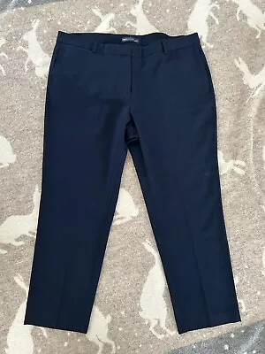 M&S Ladies Navy Blue Casual Trousers 18 Short. MR20656 • £4.62