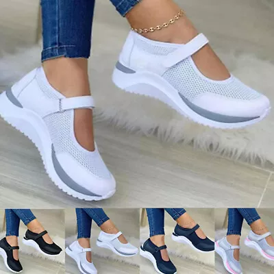 Womens Orthopedic Sandals Casual Loafers Ladies Summer Slingback Shoes Walking • £12.89