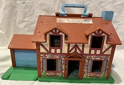 Vintage Fisher Price Little People Play Family Tudor House #952 -1986 • $10