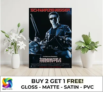 £3.50 • Buy Terminator 2 Judgment Classic Movie Large Poster Art Print Gift Multiple Sizes