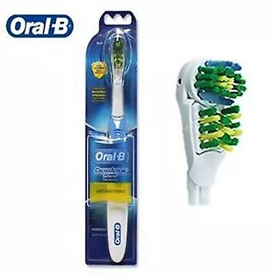 1x ORAL B B1010 ToothBrush Cross Action Battery Powered Dual Clean Duracell • $30.79