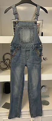 £4 • Buy Fat Face. Girls Denim Dungarees. Age 8yrs. Vgc
