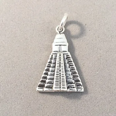 .925 Sterling Silver TIKAL CHARM Guatemala Mayan Pyramid 925 NEW Pendant TM27 • $20.50