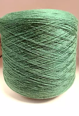 Beautiful Spool Peruvian PURE Wool Yarn 2lb 2oz 982gr Emerald Green 6024 • $15.75