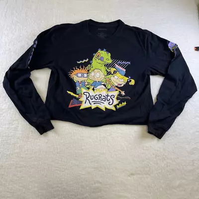 Nickelodeon Rugrats Only Black Midriff Long Sleeve T Shirt Large • $12.95